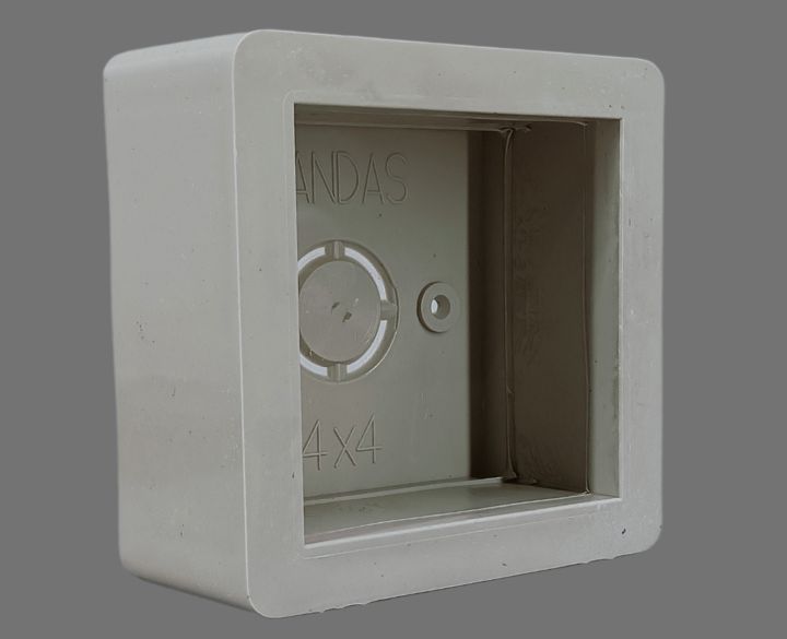 Concealed PVC Box White 4 X 3 